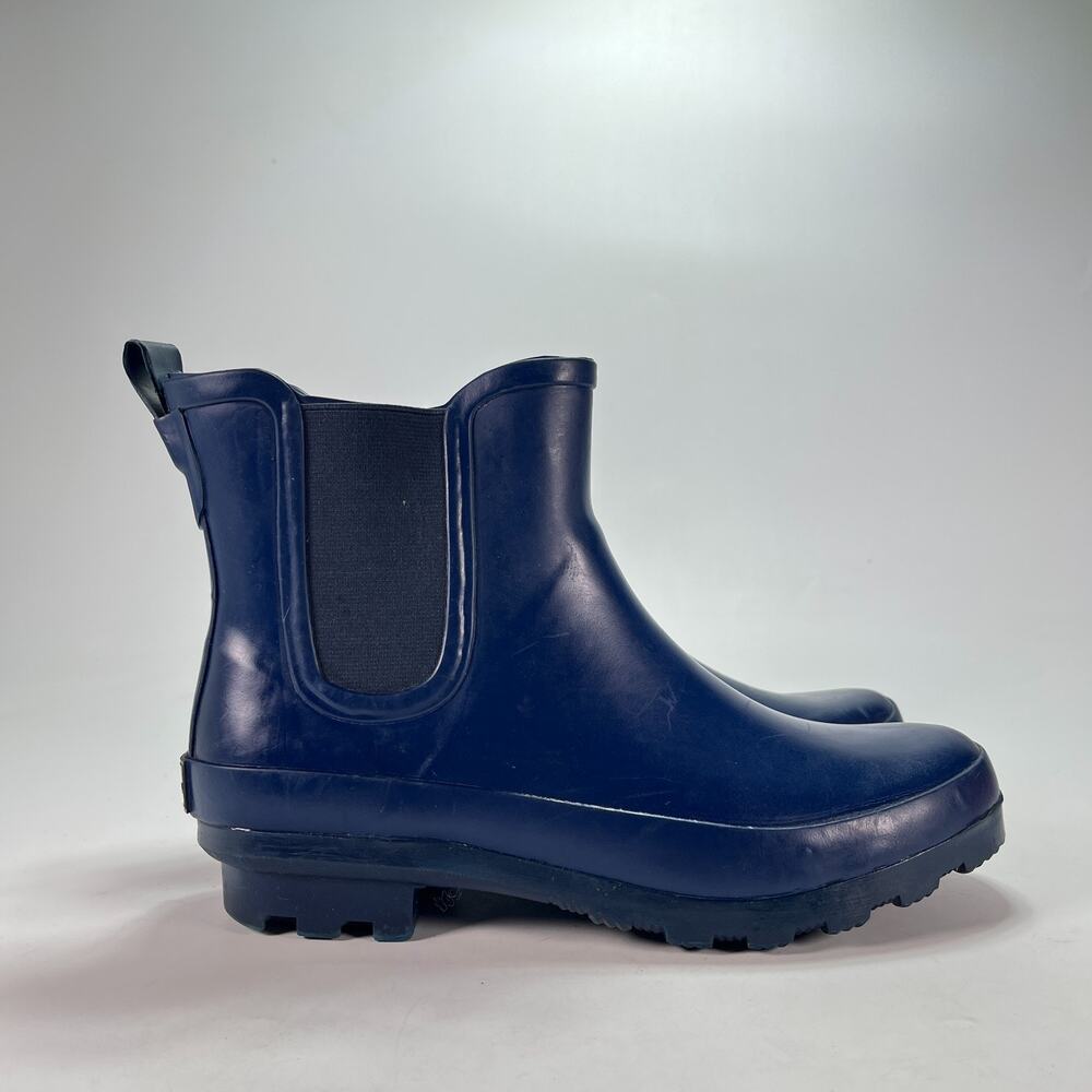 Western Chief Classic Chelsea Navy Waterproof Rain Boots 2120681B Women's Size 8